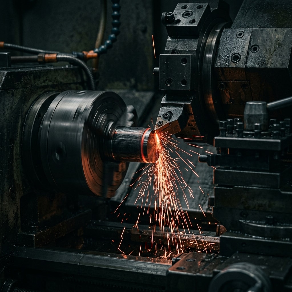 CNC machining sparks